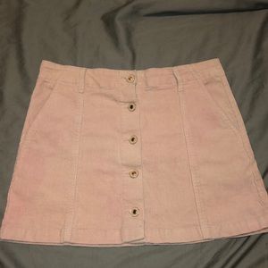 Super cute baby pink corduroy skirt